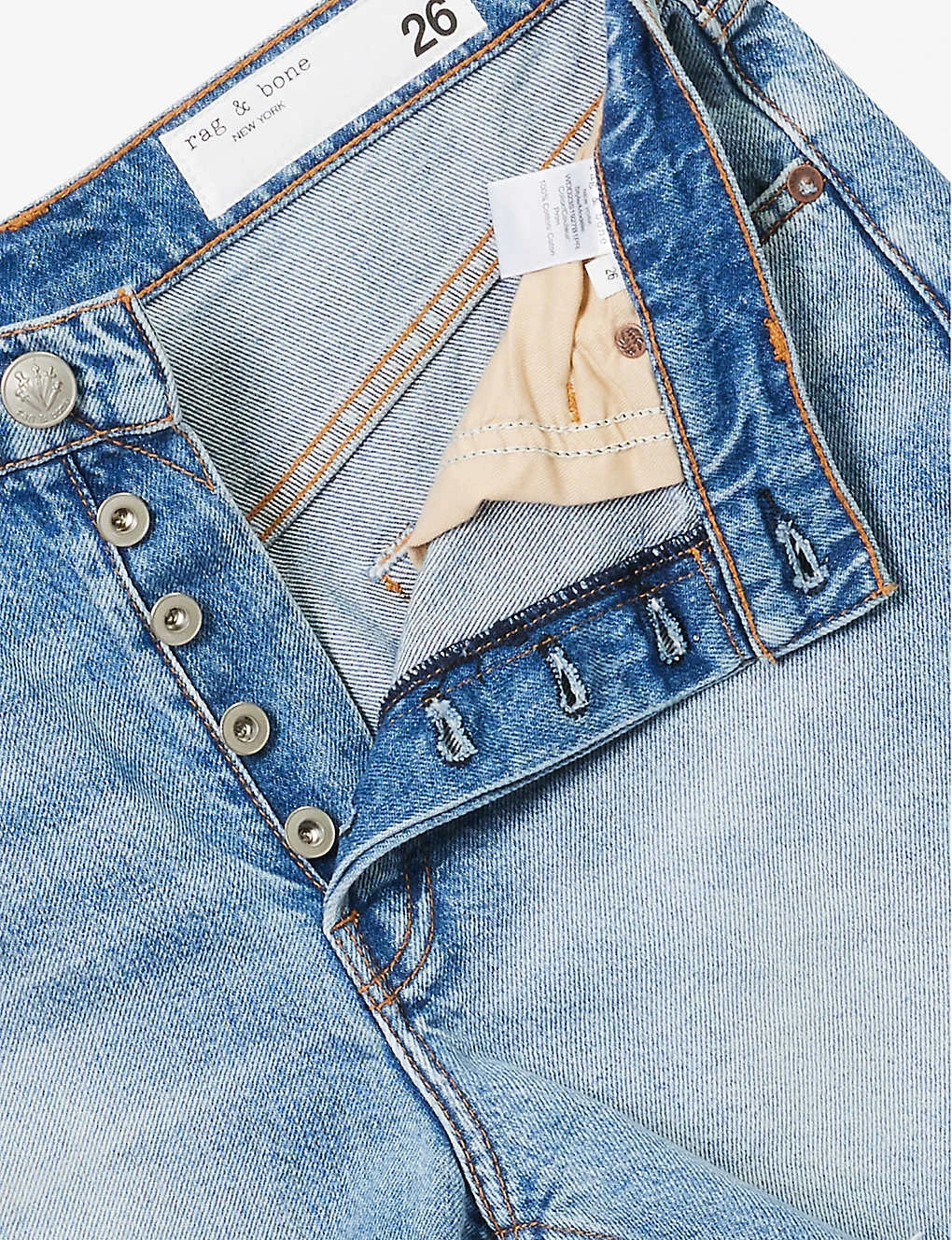 Rag & Bone Cut-off High-rise Denim Shorts 9 Rag & Bone Cut-off High-rise Denim Shorts - Image 7