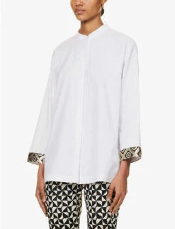 Tenerife Relaxed-fit Cotton Shirt -Ress Clothing Shop R04167349 WHITE ALT02