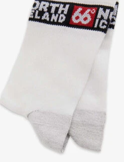 Exclusive Unisex Iceland Brand-logo Stretch-woven Socks -Ress Clothing Shop R04168677 WHITE ALT01