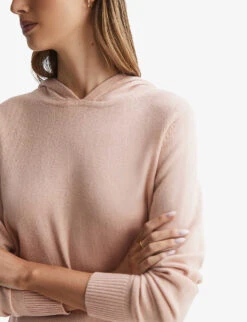 Reiss Agnes Relaxed-fit Wool-blend Hoody -Ress Clothing Shop R04169304 NEUTRAL ALT04