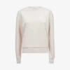 Reiss Brandy Dropped-shoulders Cotton-blend Sweatshirt 2 Reiss Brandy Dropped-shoulders Cotton-blend Sweatshirt -Ress Clothing Shop R04169435 IVORY M