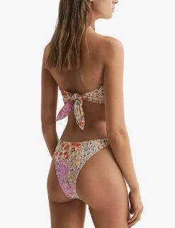 Reiss Lola Floral-print Halter-neck Bikini Top 10 Reiss Lola Floral-print Halter-neck Bikini Top -Ress Clothing Shop R04169502 PINKPRINT ALT03