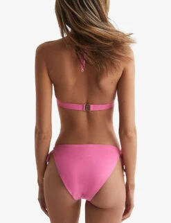 Reiss Ripley Side-tie Bikini Bottoms -Ress Clothing Shop R04169527 PINK ALT03