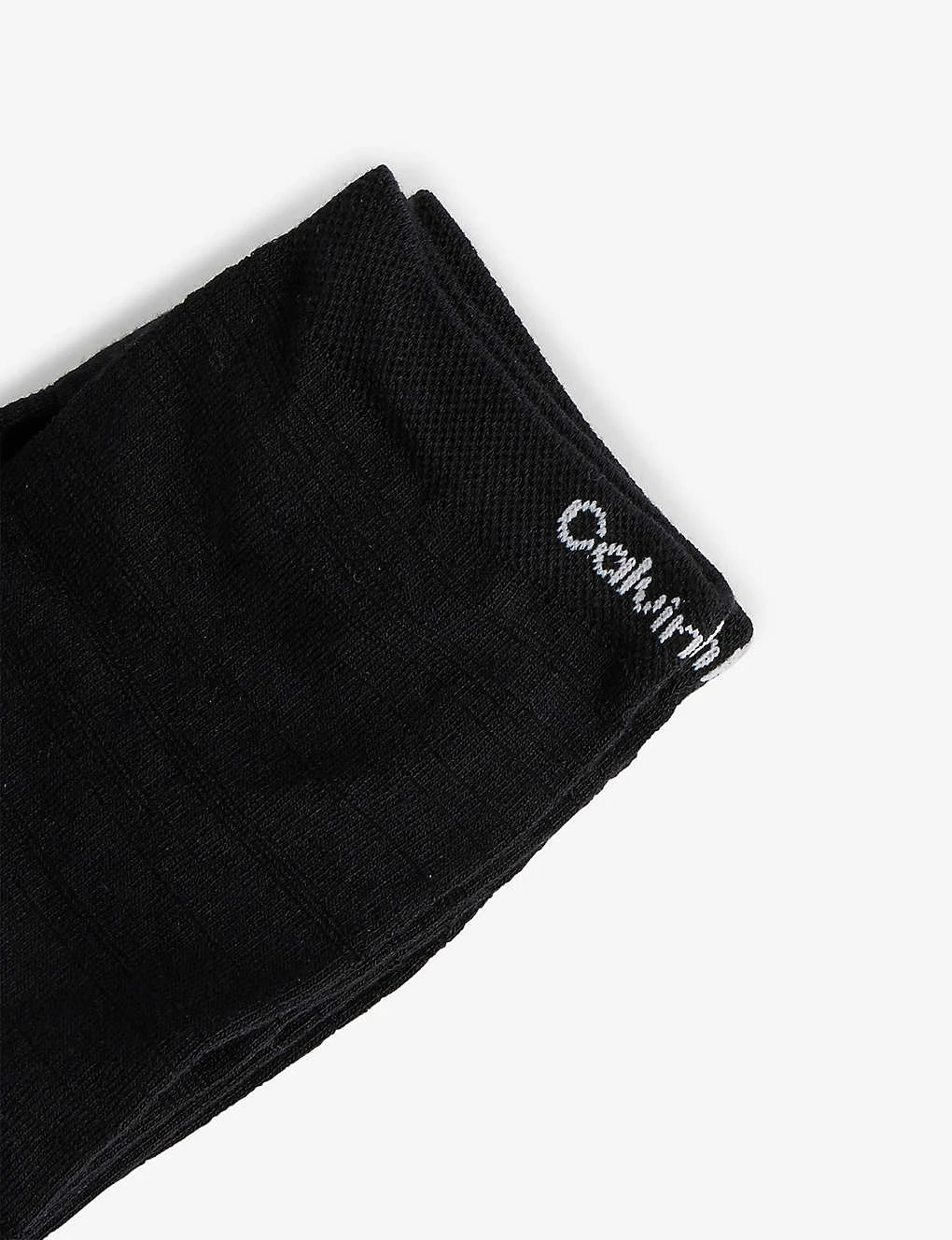 Calvin Klein Branded-cuff Pack Of Two Stretch-cotton Blend Socks 4 Calvin Klein Branded-cuff Pack Of Two Stretch-cotton Blend Socks - Image 2