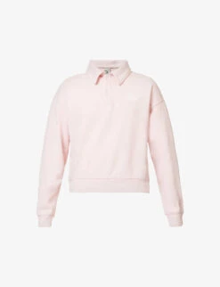 Sporty & Rich X Prince Brand-embroidered Cotton-jersey Polo Shirt