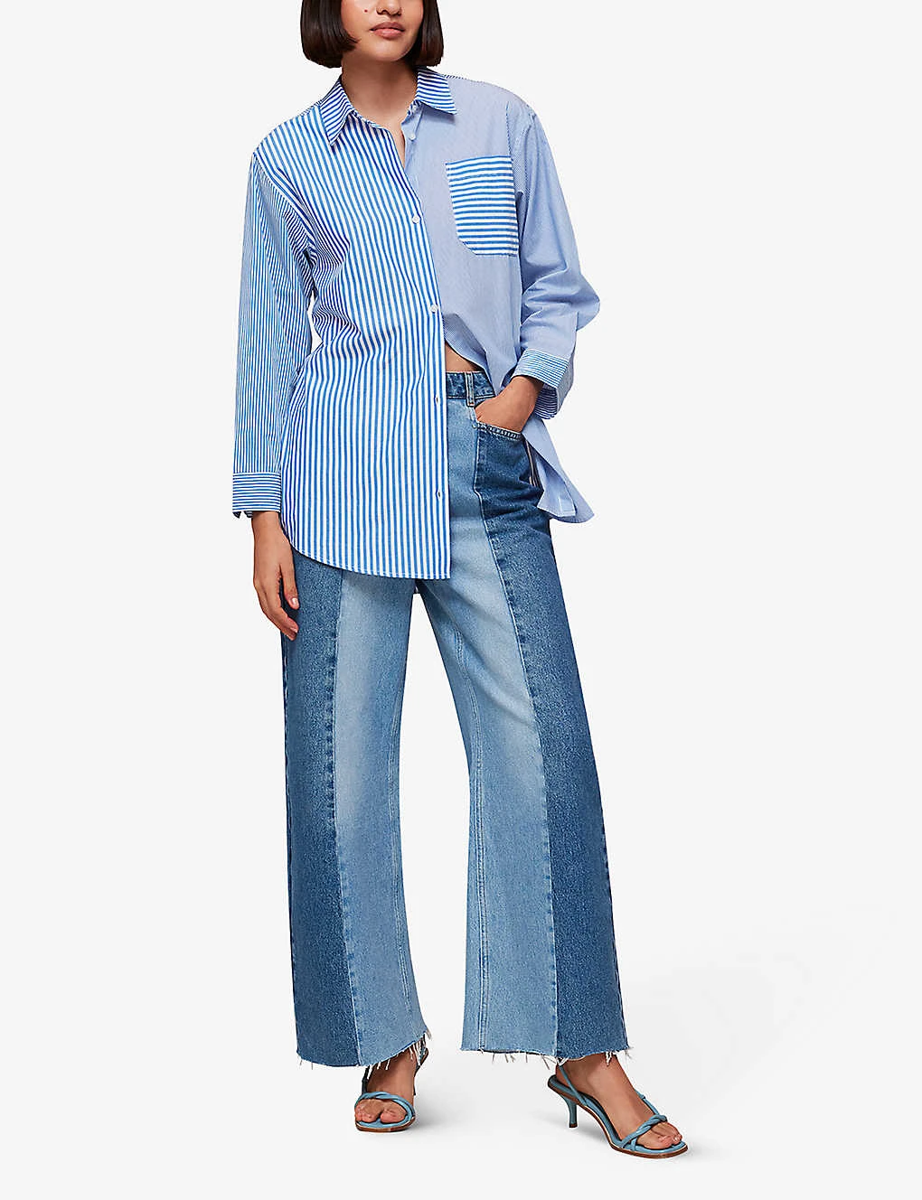 Whistles Millie Stripe Oversized Cotton Shirt 4 Whistles Millie Stripe Oversized Cotton Shirt - Image 2