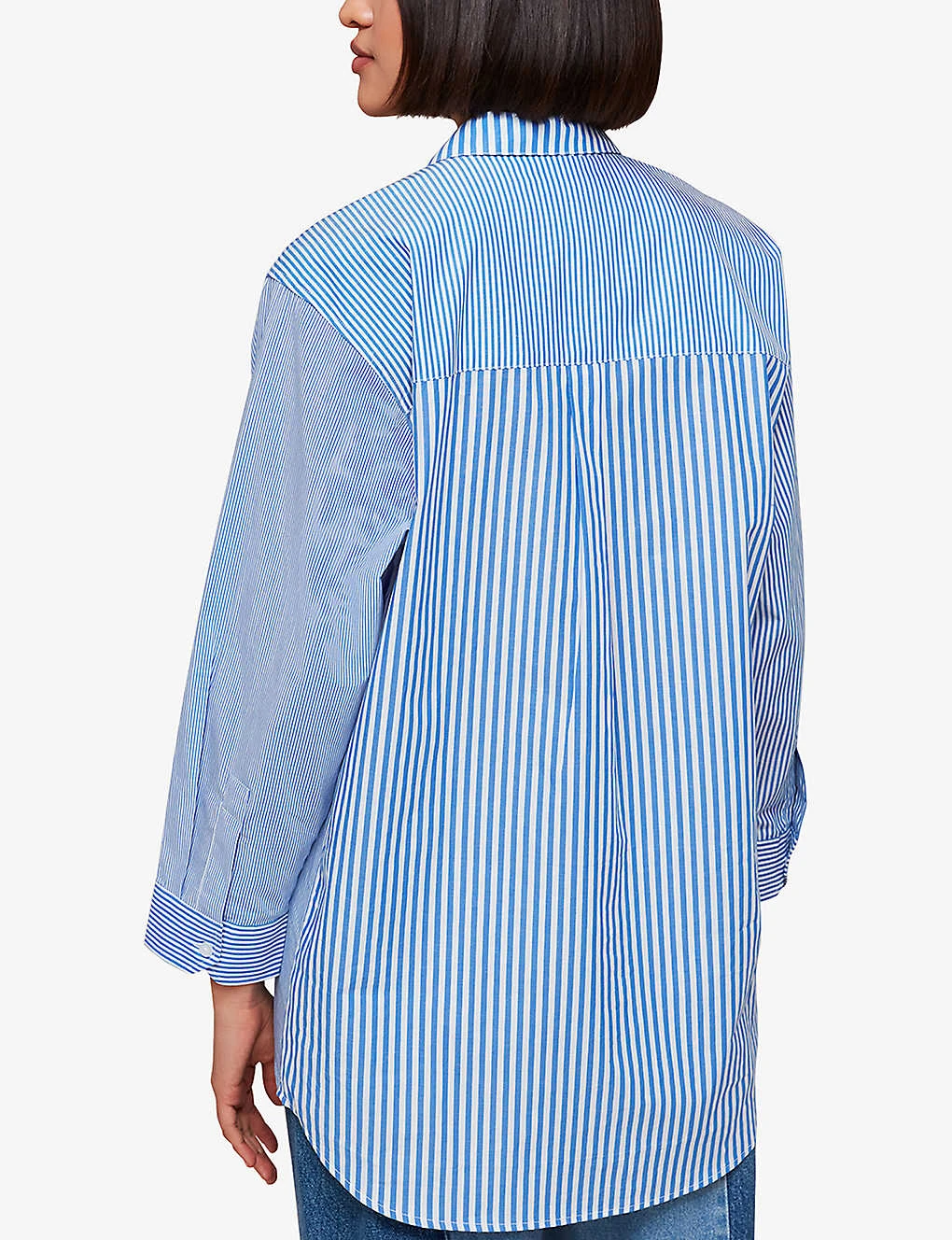 Whistles Millie Stripe Oversized Cotton Shirt 6 Whistles Millie Stripe Oversized Cotton Shirt - Image 4