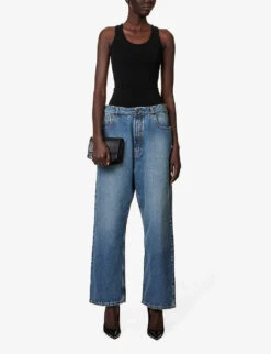 Scoop-neck High-leg Knitted Bodysuit 8 Scoop-neck High-leg Knitted Bodysuit -Ress Clothing Shop R04179403 NOIRALAIA ALT01