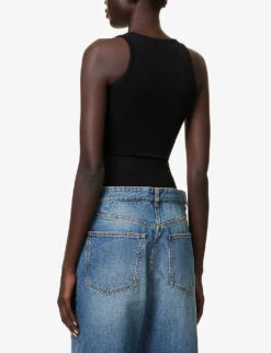 Scoop-neck High-leg Knitted Bodysuit 10 Scoop-neck High-leg Knitted Bodysuit -Ress Clothing Shop R04179403 NOIRALAIA ALT03