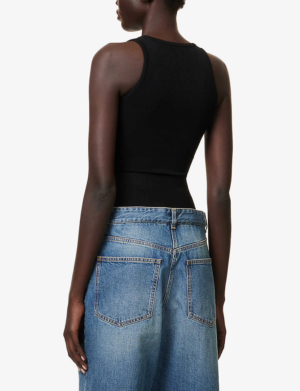 Scoop-neck High-leg Knitted Bodysuit 6 Scoop-neck High-leg Knitted Bodysuit - Image 4