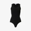 Scoop-neck High-leg Knitted Bodysuit 2 Scoop-neck High-leg Knitted Bodysuit -Ress Clothing Shop R04179403 NOIRALAIA M