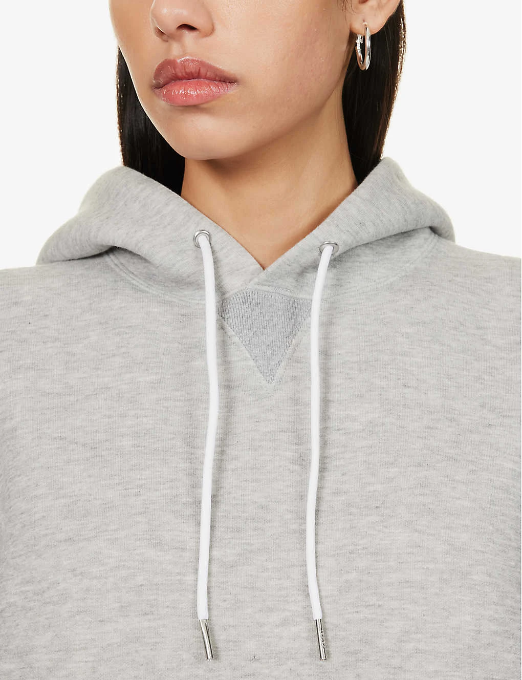 Sacai Zip-back Relaxed-fit Cotton-blend Hoody 8 Sacai Zip-back Relaxed-fit Cotton-blend Hoody - Image 6