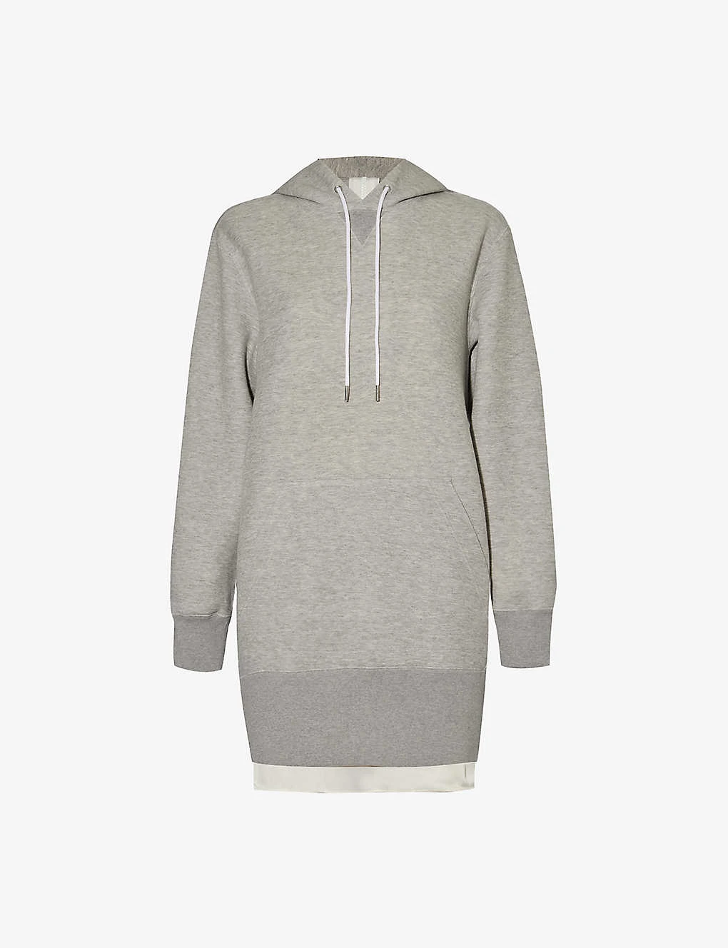 Sacai Zip-back Relaxed-fit Cotton-blend Hoody 3 Sacai Zip-back Relaxed-fit Cotton-blend Hoody