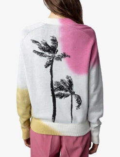 Zadig & Voltaire Montana Tie-dye Cotton-blend Jumper -Ress Clothing Shop R04180437 ECRU ALT03