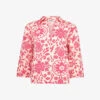 Paisley Graphic-pattern Relaxed-fit Cotton Shirt -Ress Clothing Shop R04181105 CORAL M