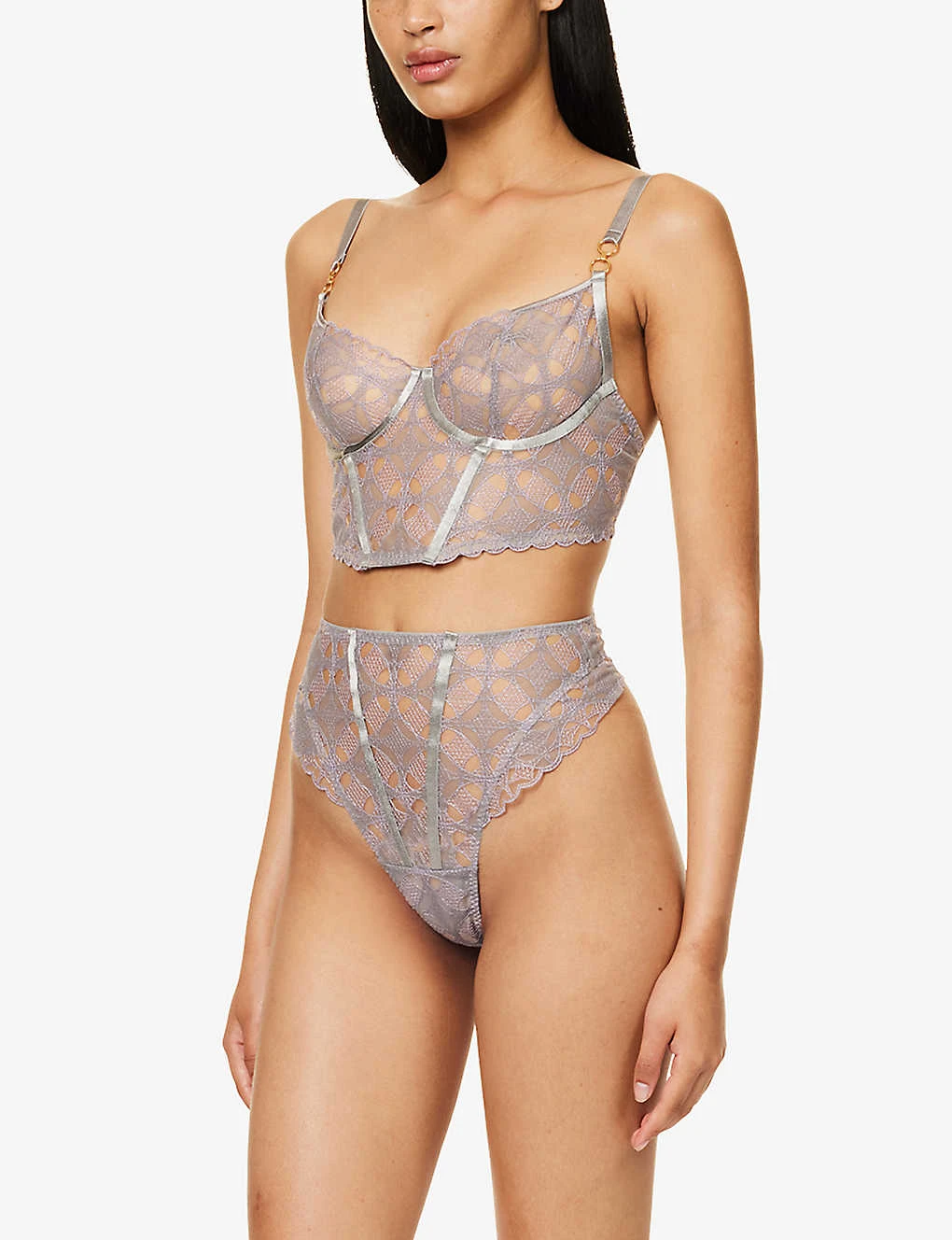 Alta Plunge-neck Stretch-woven Bra 4 Alta Plunge-neck Stretch-woven Bra - Image 2