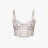 Alta Plunge-neck Stretch-woven Bra 1 Alta Plunge-neck Stretch-woven Bra -Ress Clothing Shop R04183869 PLATINUM M