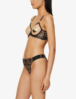 Alta High-rise Embroidered Stretch-woven Briefs 7 Alta High-rise Embroidered Stretch-woven Briefs -Ress Clothing Shop R04183872 BLACK ALT01