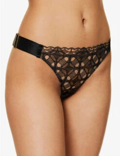 Alta High-rise Embroidered Stretch-woven Briefs 8 Alta High-rise Embroidered Stretch-woven Briefs -Ress Clothing Shop R04183872 BLACK ALT02