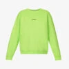 Acne Studios Fierre Logo-print Cotton-jersey Sweatshirt -Ress Clothing Shop R04185160 FLUOGREEN M
