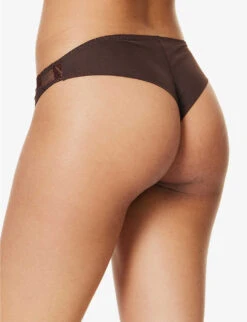 Aubade Softessence Mid-rise Stretch-woven Briefs -Ress Clothing Shop R04186129 ESPRESSO ALT03