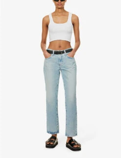 Remy Brand-patch Mid-rise Straight-leg Jeans -Ress Clothing Shop R04186812 IDYLLIC ALT01