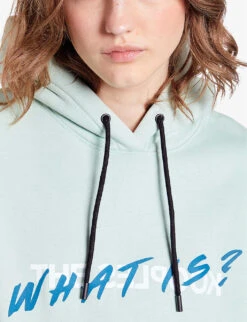 THE KOOPLES Slogan-print Relaxed-fit Cotton Hoody -Ress Clothing Shop R04187730 OCEAN ALT04