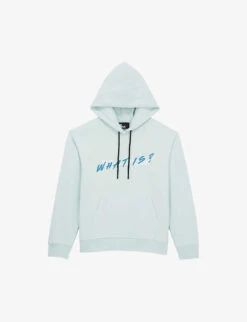 THE KOOPLES Slogan-print Relaxed-fit Cotton Hoody
