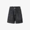 Isabel Marant Etoile Titea Elasticated-waistband Denim Shorts -Ress Clothing Shop R04188811 GREY M