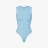 Zipped High-neck Recycled Stretch-nylon Swimsuit