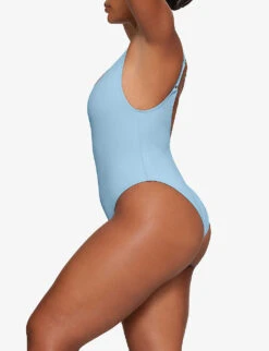 Scoop-neck Low-back Recycled Stretch-nylon Swimsuit 8 Scoop-neck Low-back Recycled Stretch-nylon Swimsuit -Ress Clothing Shop R04189612 IRISBLUE ALT02