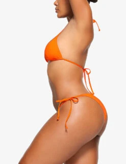 Mid-rise Recycled Stretch-nylon Bikini Bottoms 8 Mid-rise Recycled Stretch-nylon Bikini Bottoms -Ress Clothing Shop R04189626 ORANGE ALT02