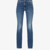 MOTHER Outsider Sneak Slim-flare High-rise Stretch-denim Jeans 1 MOTHER Outsider Sneak Slim-flare High-rise Stretch-denim Jeans -Ress Clothing Shop R04193831 DARKANDSTORMYNIGHT M