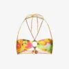 Jaded London Citrus Burst Charm-embellished Bikini Top -Ress Clothing Shop R04197664 PIXELATEDFRUITPRINT M