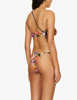 Jaded London Tropical Haze Asymmetric Bikini Top -Ress Clothing Shop R04197672 ABSTRACTFLORALPRINT ALT02