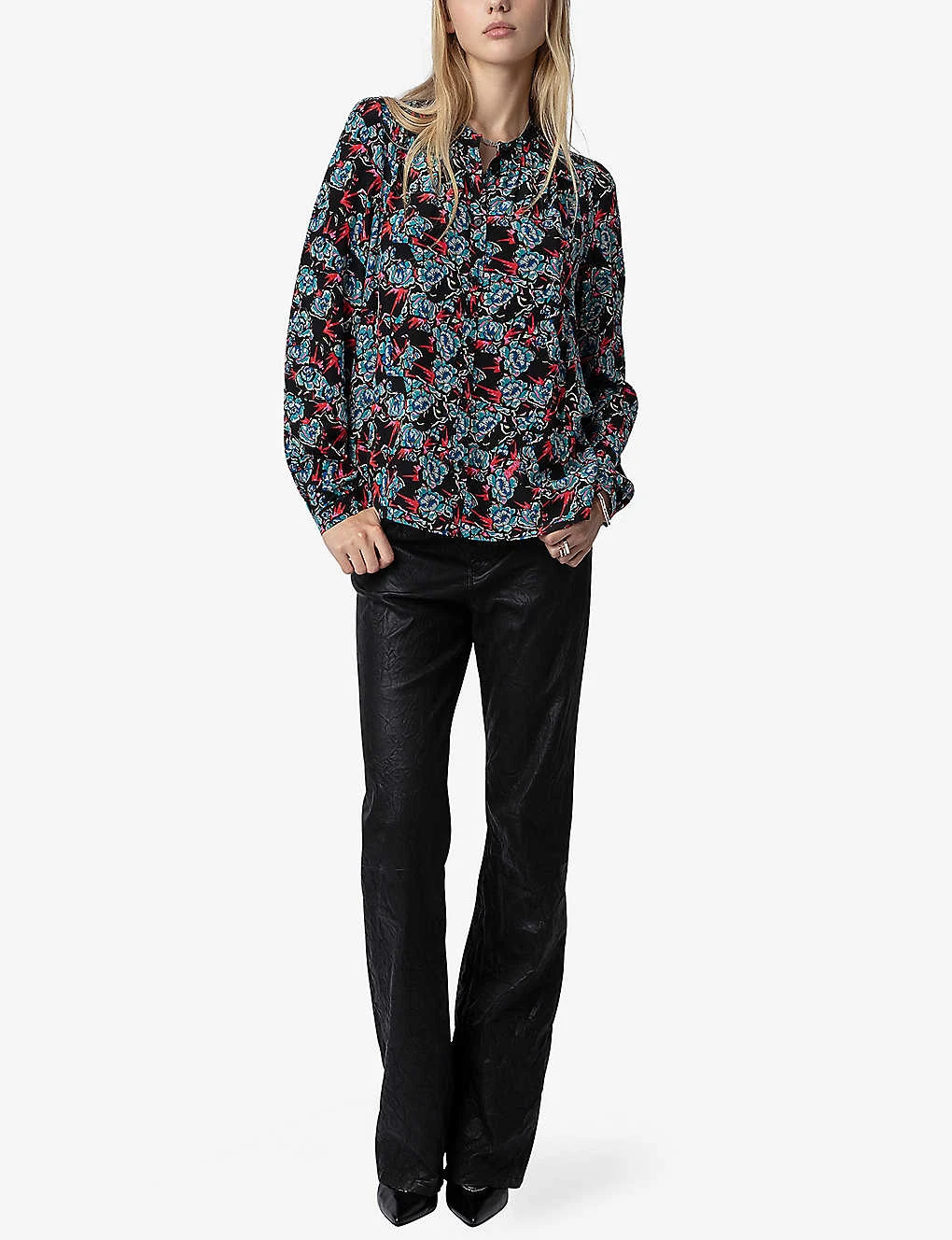 Zadig & Voltaire Tchin Floral-print Silk Shirt 4 Zadig & Voltaire Tchin Floral-print Silk Shirt - Image 2