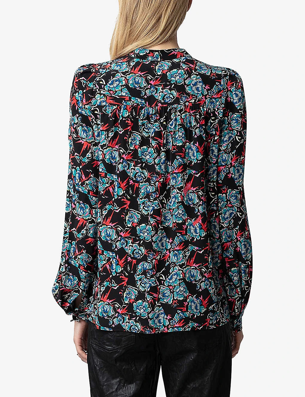 Zadig & Voltaire Tchin Floral-print Silk Shirt 6 Zadig & Voltaire Tchin Floral-print Silk Shirt - Image 4