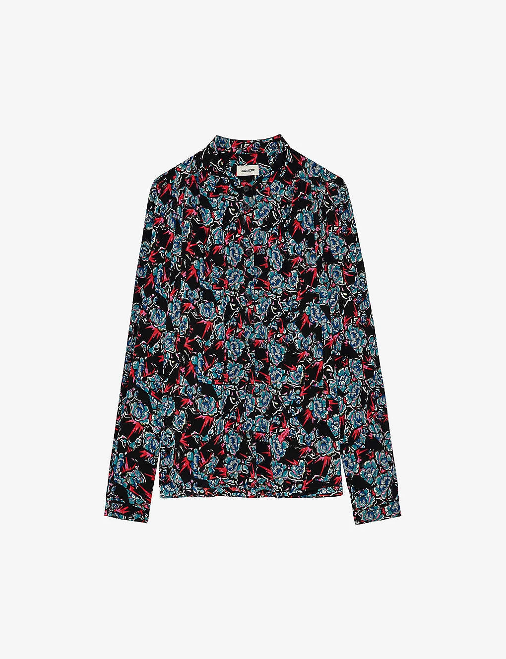 Zadig & Voltaire Tchin Floral-print Silk Shirt 3 Zadig & Voltaire Tchin Floral-print Silk Shirt