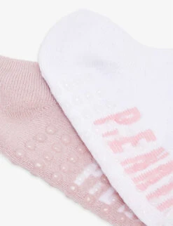 P.E NATION Pack Of Two Logo-print Stretch Cotton-blend Socks -Ress Clothing Shop R04199854 LOTUS ALT01