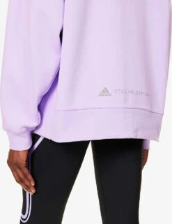 Adidas By Stella Mccartney Zip-through Organic-cotton And Recycled Polyester-blend Hoody -Ress Clothing Shop R04201646 PURPLEGLOW ALT04