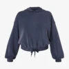 Sweaty Betty Sand Wash Cropped Stretch-recycled Polyester Blend Hoody 1 Sweaty Betty Sand Wash Cropped Stretch-recycled Polyester Blend Hoody -Ress Clothing Shop R04201992 NAVYBLUE M