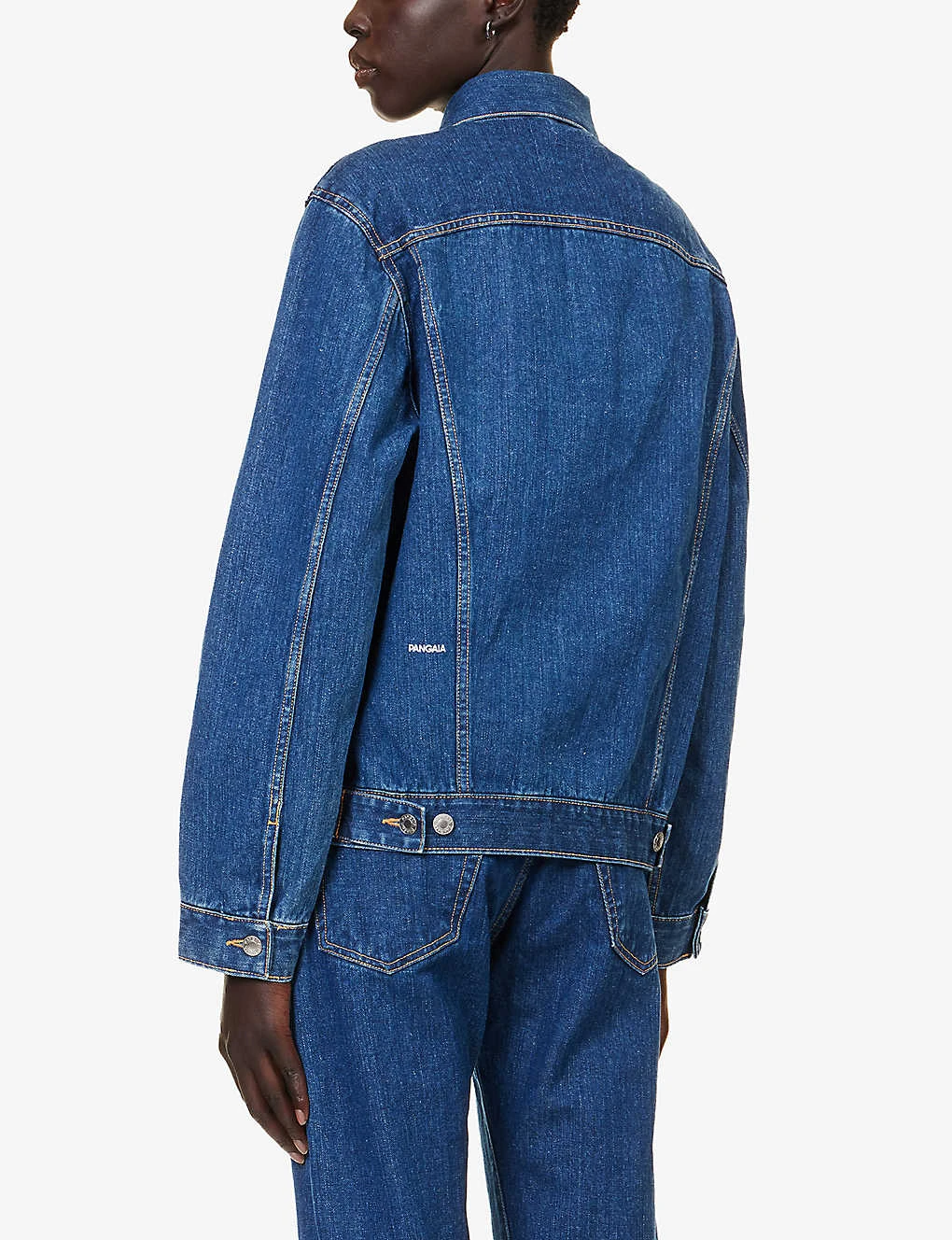 Brand-print Regular-fit Organic Cotton-blend Jacket 6 Brand-print Regular-fit Organic Cotton-blend Jacket - Image 4