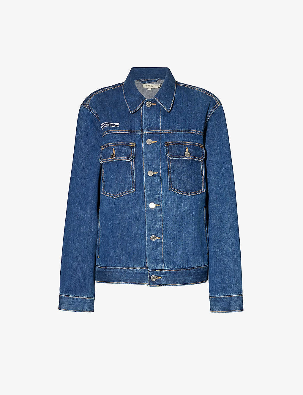 Brand-print Regular-fit Organic Cotton-blend Jacket 3 Brand-print Regular-fit Organic Cotton-blend Jacket