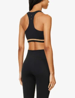 Linda Seamless Stretch-woven Sports Bra -Ress Clothing Shop R04204351 BLACK ALT03