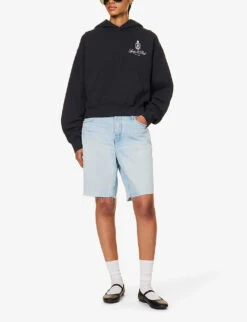 Vendome Logo-print Relaxed-fit Cotton Hoody 8 Vendome Logo-print Relaxed-fit Cotton Hoody -Ress Clothing Shop R04205038 BLACK ALT01