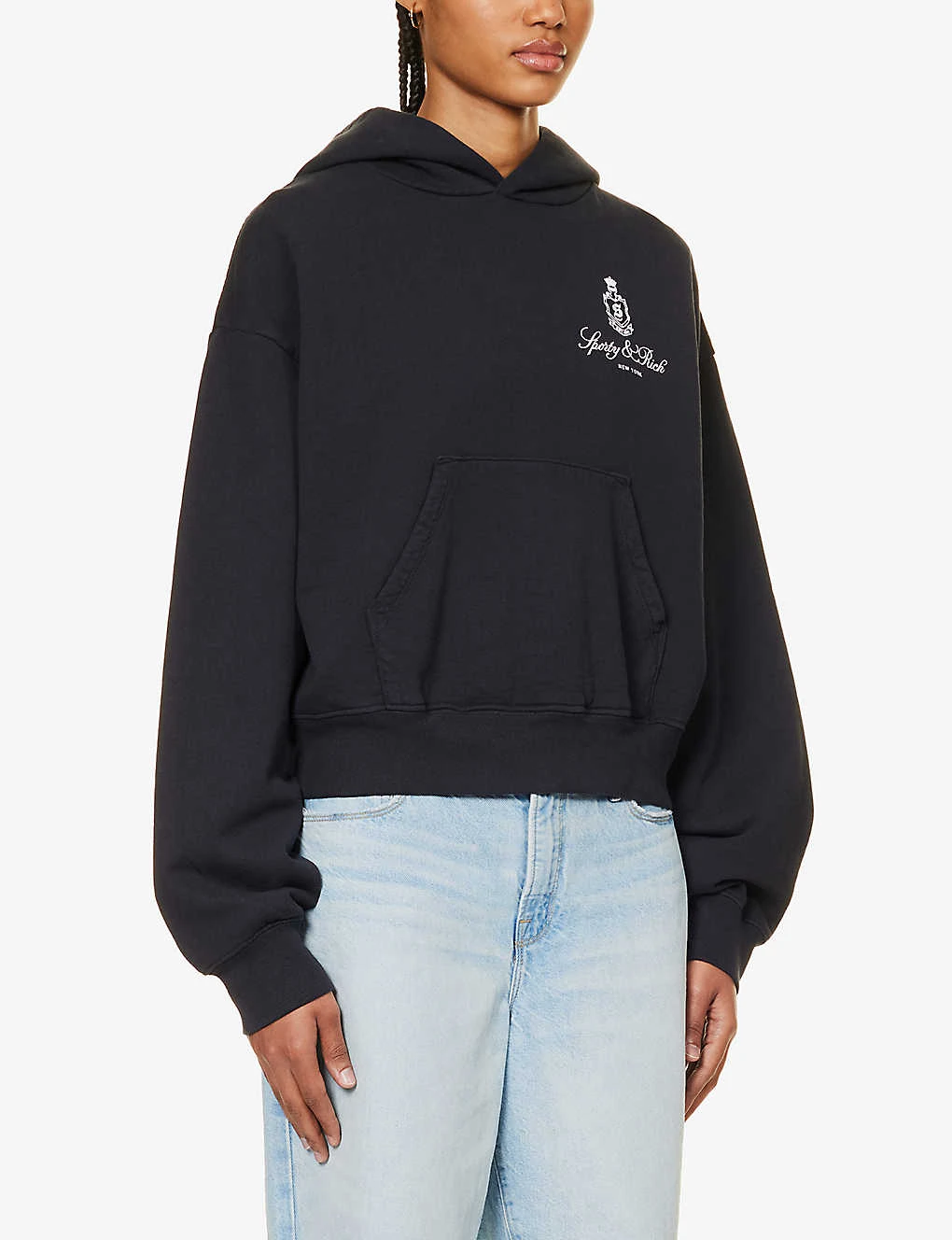 Vendome Logo-print Relaxed-fit Cotton Hoody 5 Vendome Logo-print Relaxed-fit Cotton Hoody - Image 3