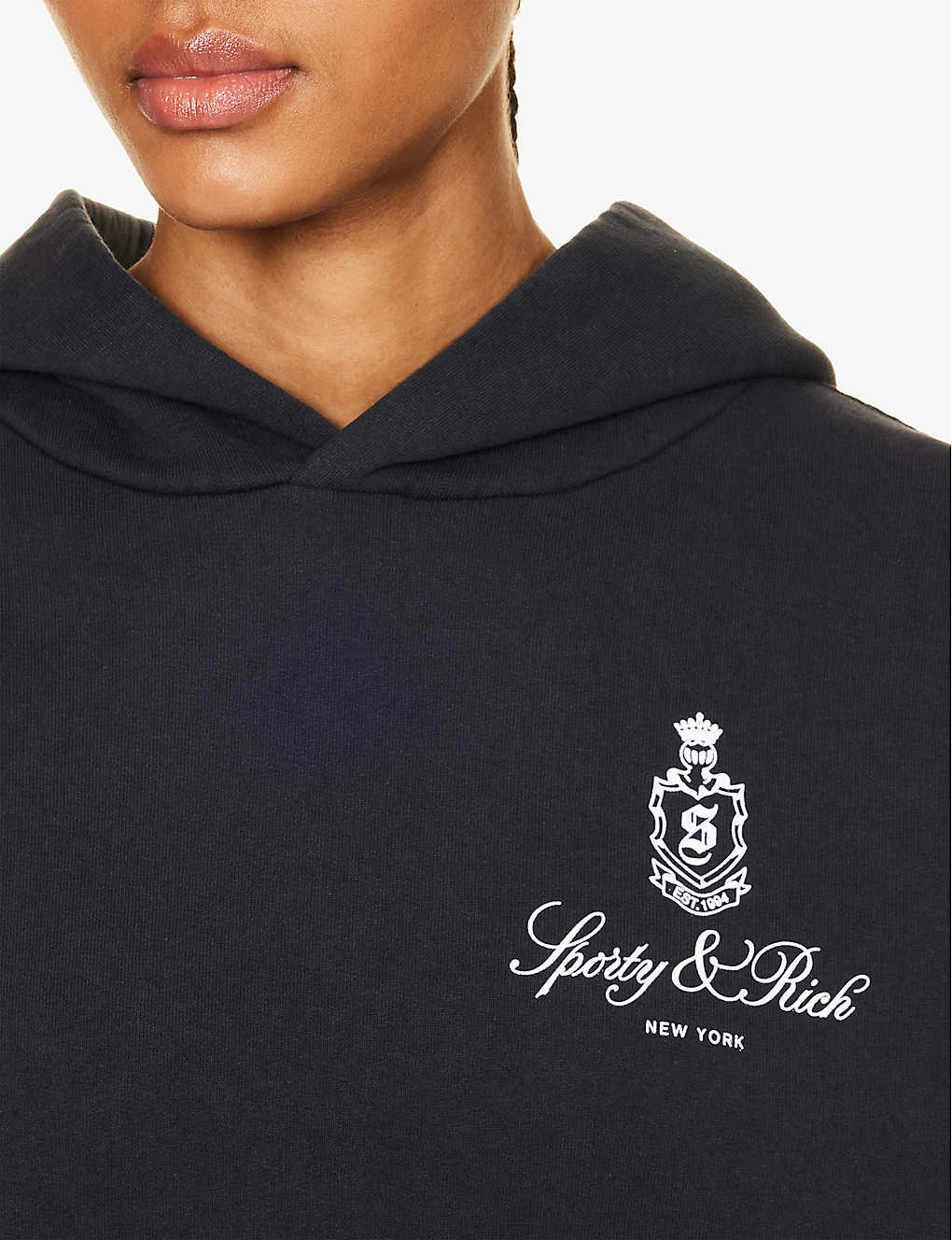 Vendome Logo-print Relaxed-fit Cotton Hoody 7 Vendome Logo-print Relaxed-fit Cotton Hoody - Image 5