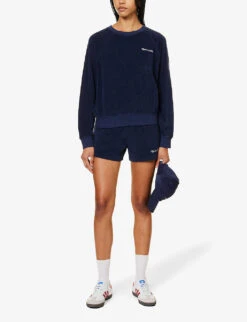 Tennis Club Brand-embroidered Cotton T-shirt 8 Tennis Club Brand-embroidered Cotton T-shirt -Ress Clothing Shop R04205042 NAVY ALT01