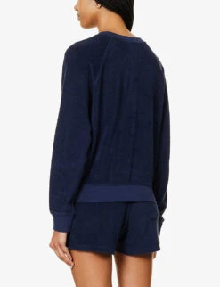 Tennis Club Brand-embroidered Cotton T-shirt 10 Tennis Club Brand-embroidered Cotton T-shirt -Ress Clothing Shop R04205042 NAVY ALT03