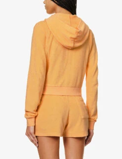 Tennis Club Brand-embroidered Cotton Hoody -Ress Clothing Shop R04205043 SAFFRON ALT03